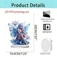 thumbnail image 3 of NWOKYZGH Fairy Figurines, Angel Girl Butterfly Fairy Statues, Creative 2D Flat Angel Girl with Butterfly and Mushroom Desktop Ornament Figurines for Home Ornament Decor, 3 of 4