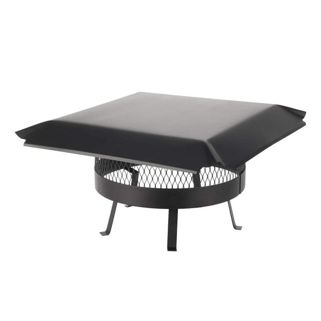 Draft King CBO818 Tuyère Simple 18" Bouchon de Cheminée Ronde, Acier Galvanisé Noir