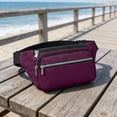 thumbnail image 6 of Mecorevxz Unisex Crosses Waist Bag Large Capacity Waist Pack/hip Pack with Adjustable Strap Suitable for Outdoor Sports Travel Hiking Cycling,26x13cm(Purple), 6 of 7