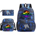 thumbnail image 1 of Jurassic Park Schoolbag Three-piece Set, Leisure Backpack, Large-capacity Backpack For Male And Female Students-HAPDEN, 1 of 4