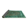 thumbnail image 2 of Ahgly Company Indoor Round Persian Turquoise Blue Traditional Area Rugs, 7' Round, 2 of 4