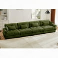 thumbnail image 5 of Modern Velvet Modular Sectional Sofa for Living Room - 220×80×75cm, 5 of 13
