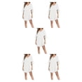 thumbnail image 1 of Vestido casual Jumpingount de mujer con manga de campana y cuello en V color Blanco XL Type2 NO2, 1 of 6