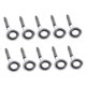 thumbnail image 4 of 10 Unids de Acero Inoxidable Guías de caña de pescar Macarena Conjunto para Barras de ángel de Barco Blanco, 4 of 8