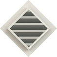 thumbnail image 4 of 22"W x 22"H Diamond Gable Vent (28 3/8"W x 28 3/8"H Frame Size): Primed, Functional, Smooth Pine Gable Vent w/ 1" x 4" Flat Trim Frame, 4 of 12