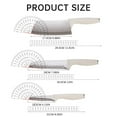 thumbnail image 3 of Kitchen Set 5PCS Stainless Steel Set With Block High White Kitchen Set With Ergonomic Handle For Chopping Slicing Cutting Paring (White), 3 of 9