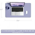 thumbnail image 7 of 23.6" x 13.7" Non-Slip Desk Pad,Mouse Pad,Waterproof PVC Leather Desk Table Protector,Ultra Thin Large Desk Blotter, Easy Clean Laptop Desk Writing Mat for Office Work/Home/Decor, 7 of 7