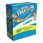 1PC Kelloggs Rice Krispies Treats, Mini Squares, 0.39 oz, 50/Box