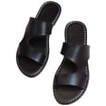 thumbnail image 7 of Agkizg Womens Indoor Outdoor Slides, Beach Walking Sandals, Solid Color Open Toe Flat Slide Sandals Comfortable Plus Size Casual Indoor Outdoor Beach Summer Slippers, 7 of 7
