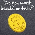 thumbnail image 3 of CafePress - Heads Or Tails? - Men's Long Sleeve Charcoal Pajama Set, 3 of 7