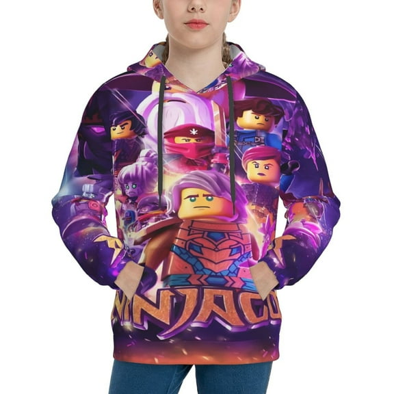 Kids NinJago Pullover Hoodies Unisex 3D Printed Hoodie Sweatshirt for Boys Girls