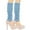 Light Blue, variant on SuTry Women's Long Leg Warmers Japanese Stylish Solid Color Thickening Wool Knit Fabric Socks for Cold Weather Warmkeeping(Gray,Free Size)