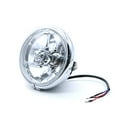 thumbnail image 5 of High/Low Beam Retro Vintage Skull Light Bulb Side Mount Headlight For Harley Dyna Honda Old School Chopper, 5 of 7