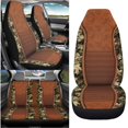 thumbnail image 3 of Qpednta Camo Hunting Car Seat Cover Set of 4 for Front Seats and Rear Bench Cover Protecto Universal Car Interior Accessories Front Automobile Seat Cover for Cars Truck Van SUV, 3 of 7