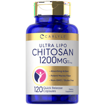 Chitosan Supplement 1200mg | 120 Capsules for Men and Women | by Carlyle