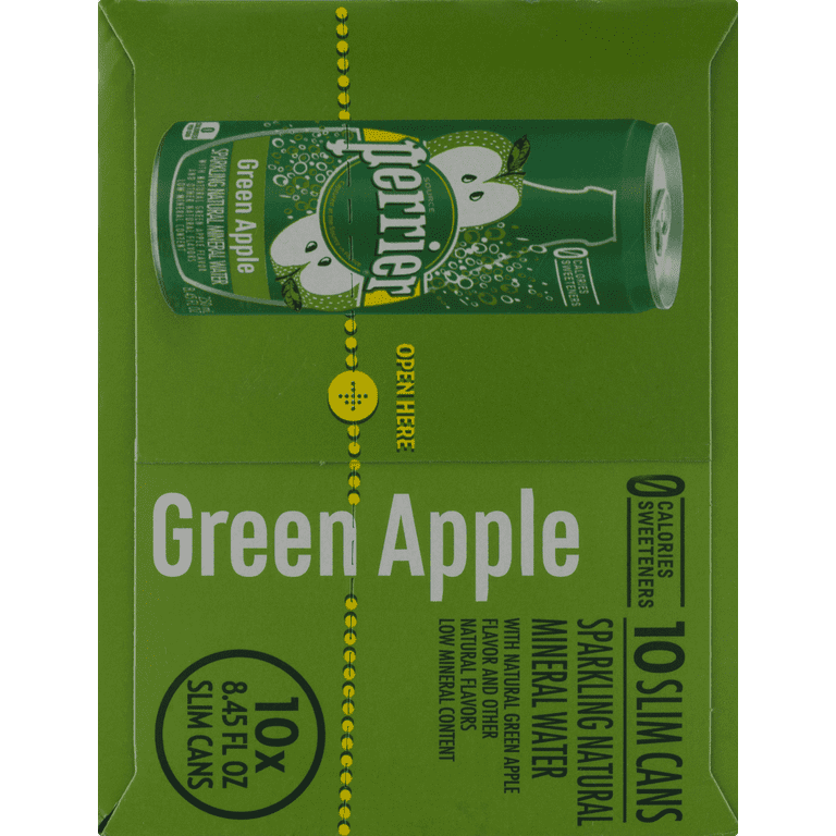 Perrier Sparkling Green Apple Flavored Natural Mineral Water 8.45 