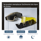 thumbnail image 4 of Gafas Tácticas Goggles estilo Militar, Gafas deportes Malubero Negro Amarillo, 4 of 5