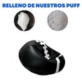 thumbnail image 3 of Sillón Puff Lunics Balón de Americano Grande Negro, 3 of 6
