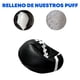 thumbnail image 3 of Sillón Puff Lunics Balón de Americano Grande Negro, 3 of 6