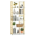 thumbnail image 1 of Gymax 6-Tier Bookshelf w/Heavy-duty Metal Frame2 Anti-tipping Kits for Living Room White, 1 of 9