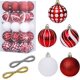 thumbnail image 1 of 6 cm/2,37 pulgadas pintura resistente a los golpes y bolas de Navidad colgantes de plástico brillante Afortunado Sencillez, 1 of 5