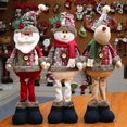thumbnail image 4 of Adornos navideños para el hogar, adornos navideños de alce, decoración, regalos de Navidad, muñeco de Navidad de Papá Noel, 4 of 4
