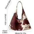 thumbnail image 7 of SPEKSEE Cow-Print Shoulder Bag for Women, Coquette Large Capacity Underarm Top handle Purse, Slouchy Hobo Tote Bag for Fall, 7 of 7