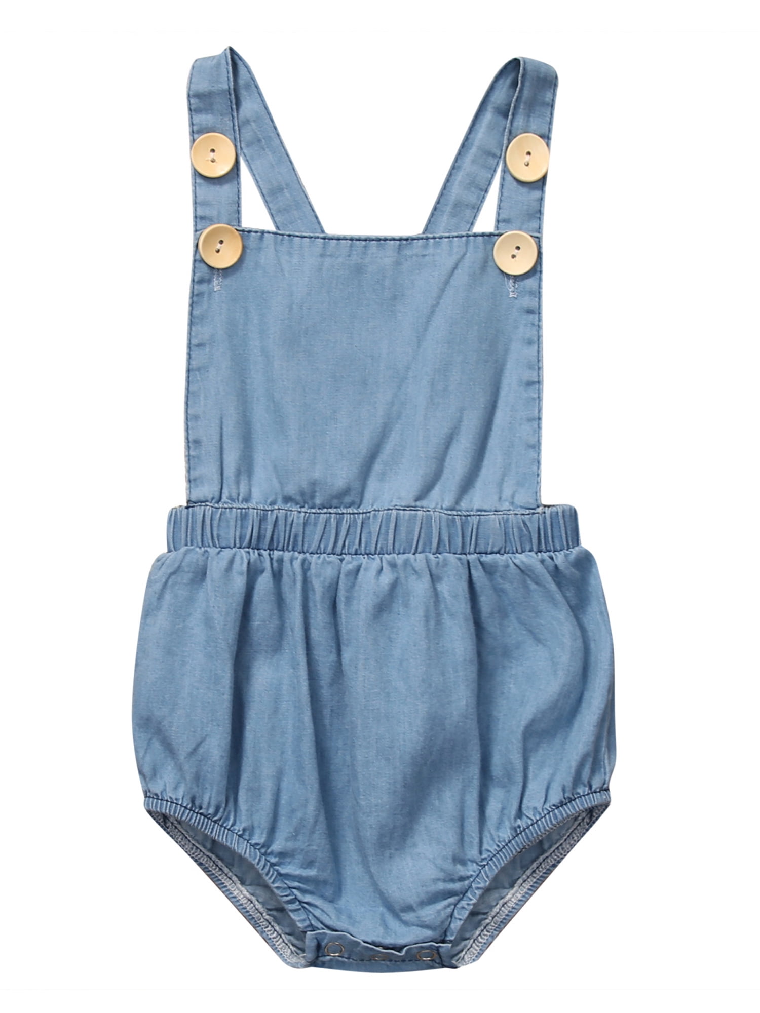 baby girl denim romper