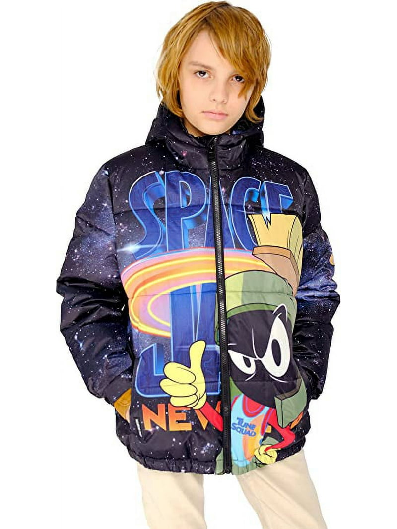 Members Only Boys Space Jam Puffer Jacket- Galaxy-