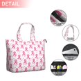 thumbnail image 2 of Pink Breast Cancer and Pioneer Flower Travel Tote Bags for Women Carry On,Large Weekender Bags for Women Travel,Multi Functional Duffle Bag for Work,Shopping,Sports, 2 of 5