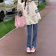 thumbnail image 4 of Suéter japonés cárdigan ropa de mujer 2023 estilo coreano suelto estilo preppy suéter abrigo top a juego, 4 of 5