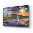 thumbnail image 2 of Epic Art 'Sailboat Fireworks' by Bigelow Illustrations, Acrylic Glass Wall Art, 16"x12", 2 of 8