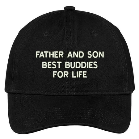 Trendy Apparel Shop Father and Son Best Buddies Embroidered Low Profile Adjustable Cap Dad Hat -