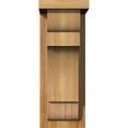 thumbnail image 2 of 6"W x 8"D x 16"H New Brighton Rough Sawn Corbel w/Backplate, Western Red Cedar, 2 of 9