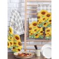 thumbnail image 2 of Yellow Sunflowers Kitchen Dish Towels for Drying Dishes Set of 2, Summer Floral Elegant Pastoral Checkered Waffle Weave Microfiber Hand Tea Bathroom Towels Quick Dry & Absorbent Towel 15.7x23.6, 2 of 7