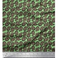 thumbnail image 1 of Soimoi Silk Fabric Spiral & Paisley Decor Fabric Printed Yard 42 Inch Wide, 1 of 1