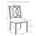 thumbnail image 5 of Chambers 7Pc Outdoor Metal Dining Set Creme/Matte Black - Table & 6 Chairs, 5 of 17