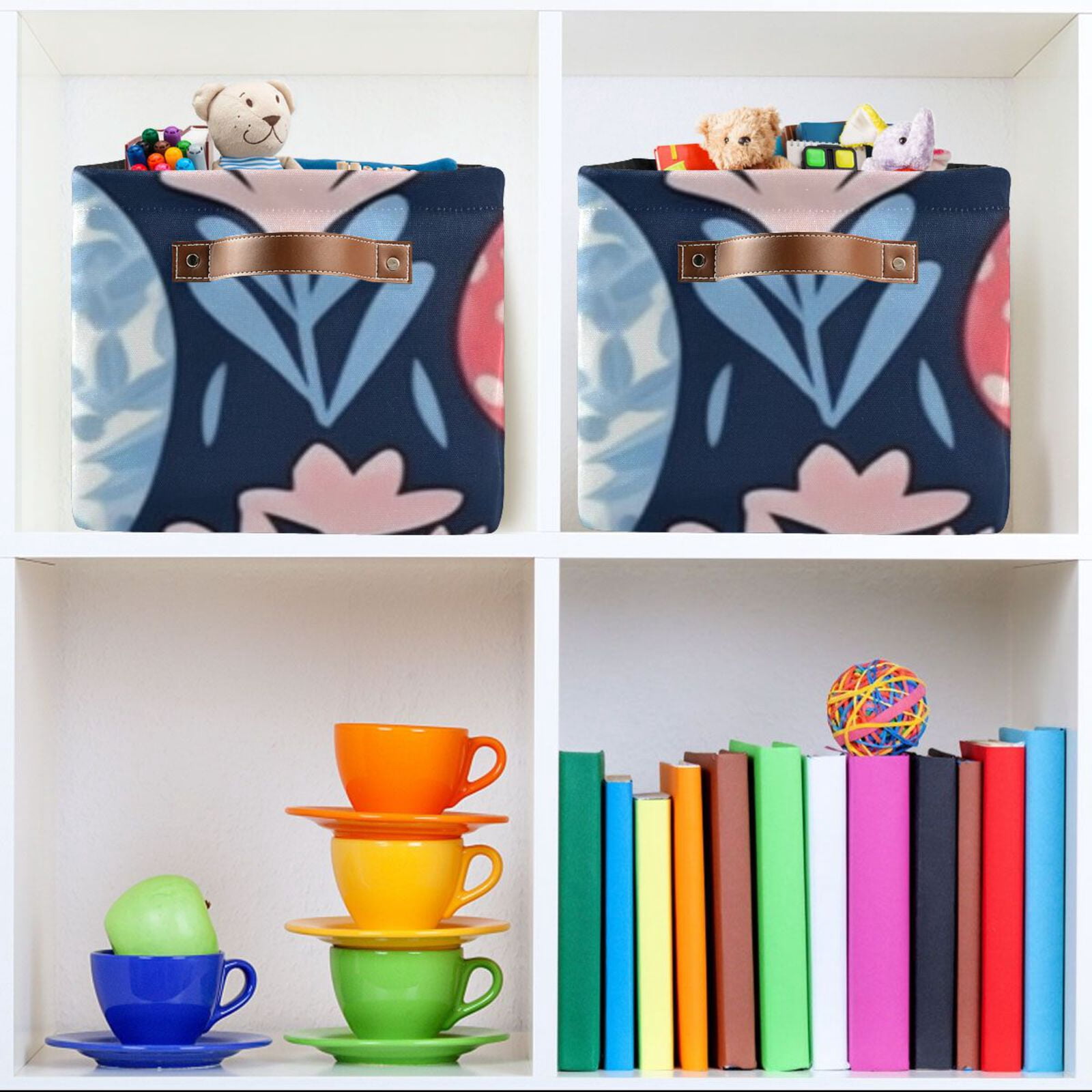 Easter Eggs Flowers Leaves Storage Bins Baskets With Handles Storage Box Clothes Organizer Organization Toys