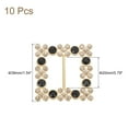 thumbnail image 2 of Uxcell Rhinestone Ribbon Buckle Sliders, 10Pcs Gold, Black Crystal Belt Buckles for Craft Wedding Clothing Decoration, 2 of 5