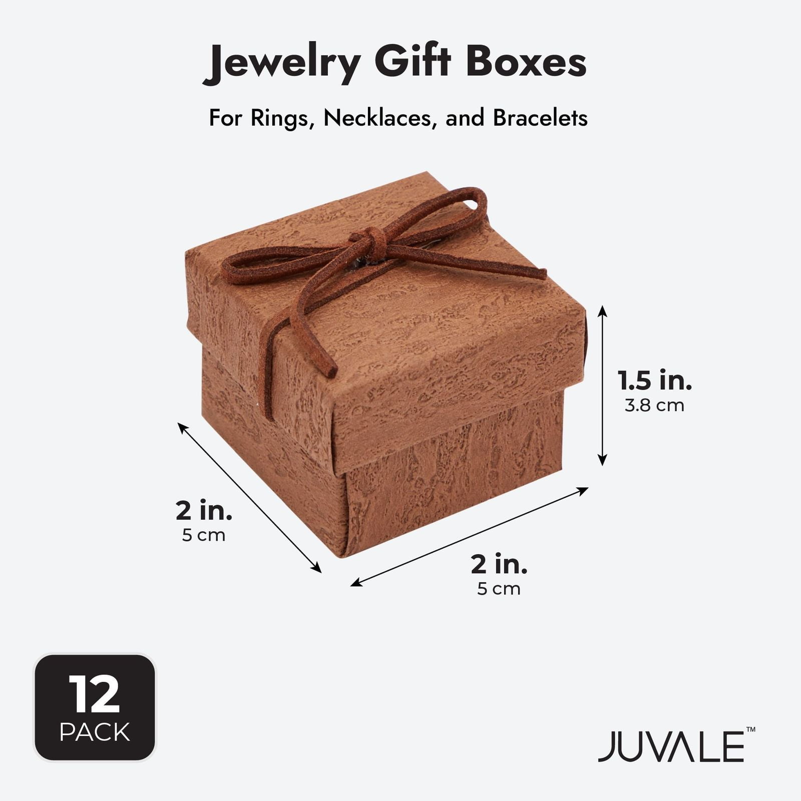 Sdootjewelry Small Gift Boxes 100 Pack, Kraft Gift Boxes Bulk 1.57'' ×  1.57'' × 0.98'', Ring Boxes Bulk, Small Cardboard Boxes for Jewelry  Packaging