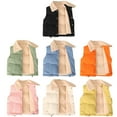thumbnail image 3 of GYRATEDREAM Toddler Baby Kids Winter Fleece Thikcen Vest Coat Boys Girls Lapel Snap Button Sleeveless Warm Padded Jacket Outerwear for 1-8 Years, 3 of 3