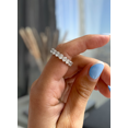 thumbnail image 3 of ESTE ORIGIN 2.85Ct Oval Lab-Grown Diamond Eternity Ring – VS1, 19 Diamond Wedding Band in 10K White Gold for Women, 3 of 4