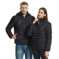 thumbnail image 4 of Unisex Heated Jacket 9 Heat Zones Fast Warm Up One Control Usb Smart Heating Puffer Jacket Zip Up Long Sleeve Hooded Padded Jacket Lightweight Winter Outdoor Heating Clothing Thermal Womans Jacket, 4 of 4