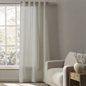 My Texas House Pintucking Stripe Rod Pocket Curtain Panel