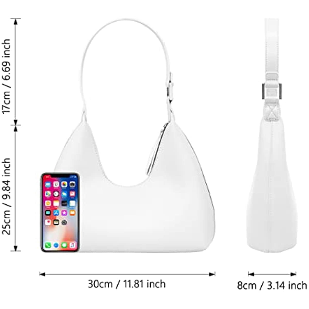 Barabum Mini Purse Small Shoulder Bags for Women Trendy Small Hobo Bag Clutch Purses for Women