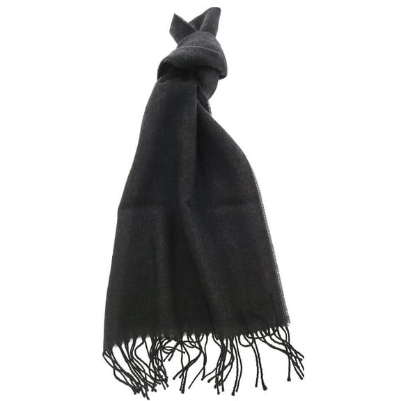 Lanvin Black Luxurious Modern 100% Wool Scarf for mens