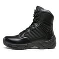 thumbnail image 3 of NORTIV 8 Men's Military Tactical Work Boots Side Zipper Leather Motorcycle Combat Boots, 3 of 6
