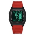 thumbnail image 6 of Digital Watches for Men Women Waterproof Unisex Digital Sports Watch Square Stopwatch Countdown Alarm Analog Silicone Strap Transparent Case Wristwatch, 6 of 6
