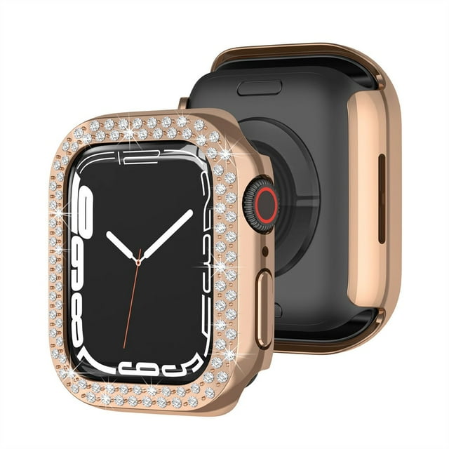 For Apple Watch 38mm Cover, Bling Crystal Diamonds Protective Cover PC Bumper Frame iwatch Series 3/2/1 Smart Watch