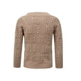 thumbnail image 4 of Seyurigaoka Women Faux Pearl Sweater Long Sleeve V-neck Knitted Pullover, 4 of 9